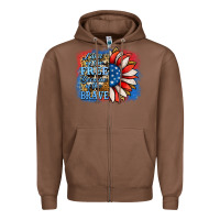 Chestnut Patriotic Sunflower Zipper Hoodie - Jasminsmagicworld