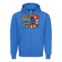 True Royal Patriotic Sunflower Zipper Hoodie - Jasminsmagicworld