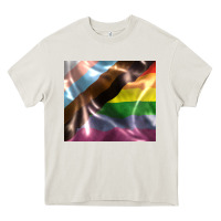 Cream Pride flag Heavy Core Tee - FaDigitalArtStudio