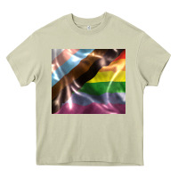 Mossy Pride flag Heavy Core Tee - FaDigitalArtStudio