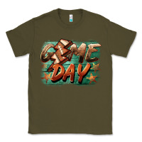 Army Green game day  lightning football Classic Tee - BarkalooDesign