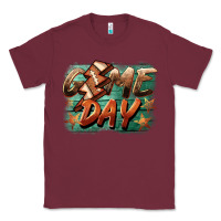 Burgundy game day  lightning football Classic Tee - BarkalooDesign