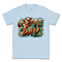 Dusty Blue game day  lightning football Classic Tee - BarkalooDesign