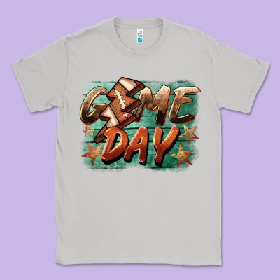 Game Day  Lightning Football Classic Tee Designed By Barkaloodesign