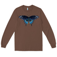 Chestnut Black Swallowtail Butterfly Long Sleeve Tee - LillyAllenDesigns