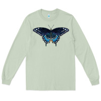 Matcha Black Swallowtail Butterfly Long Sleeve Tee - LillyAllenDesigns