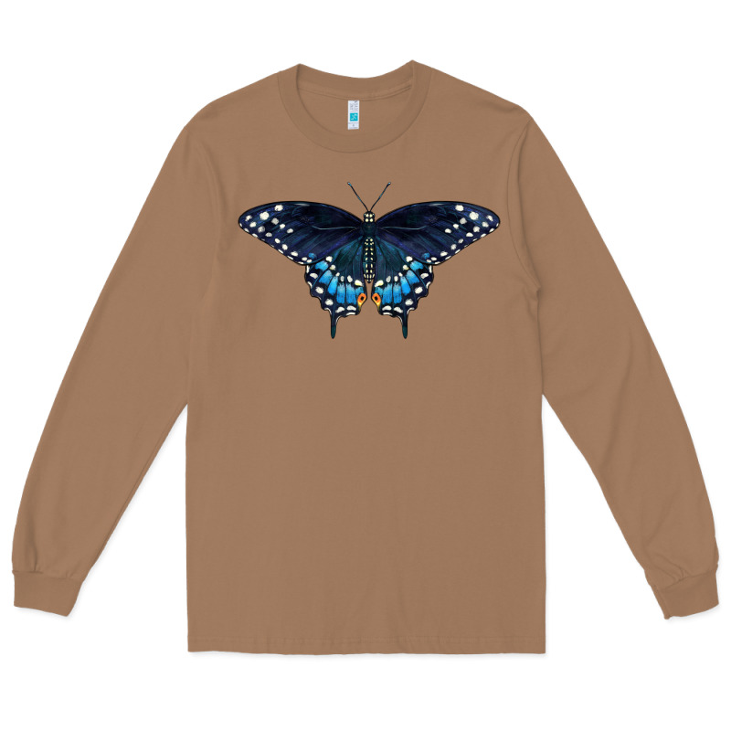 Black Swallowtail Butterfly Long Sleeve Tee by LillyAllenDesigns | Teevron