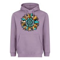 Lavender gemstone sunflower Heavyweight Hoodie - RanaPortraitStore