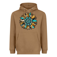 Toasted Coconut gemstone sunflower Heavyweight Hoodie - RanaPortraitStore