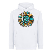 White gemstone sunflower Heavyweight Hoodie - RanaPortraitStore