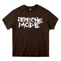 Chocolate Brown depeche mode Heavy Core Tee - artisFamous
