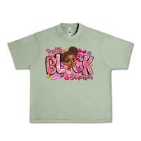 Oil Green Pretty Black Educated Urban Heavy Tee - CowhideDigitalArt