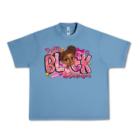 Pebble Blue Pretty Black Educated Urban Heavy Tee - CowhideDigitalArt