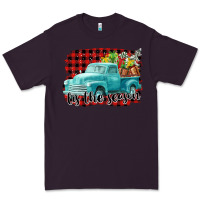 Plum Tis The Season Christmas Truck Premium Tee - FaDigitalArtStudio