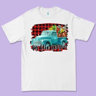 Tis The Season Christmas Truck Premium Tee Designed By Fadigitalartstudio