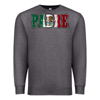 Charcoal Heather Mexican Flag Padre Premium Sweatshirt - Jasminsmagicworld
