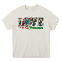 Cream christmas love windmill Heavy Core Tee - RanaPortraitStore