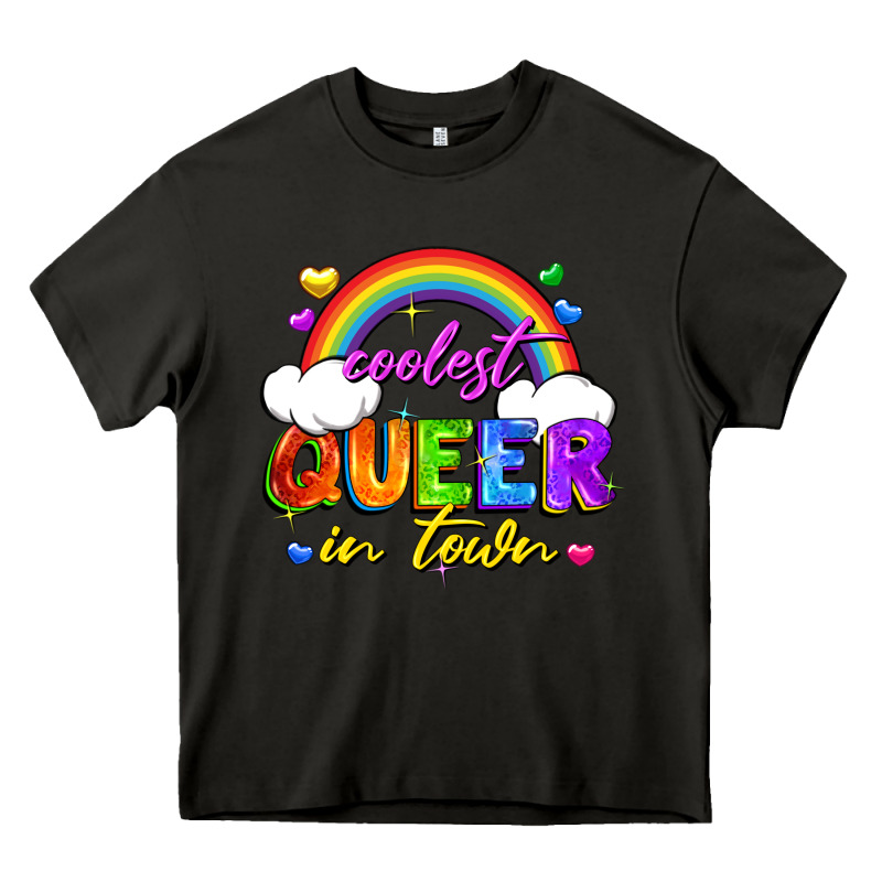 Coolest Queer In Town Heavy Core Tee by FaDigitalArtStudio | Teevron