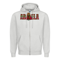 Dove Grey abuela floral aztec leopard Zipper Hoodie - Jasminsmagicworld
