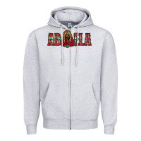 Heather Grey abuela floral aztec leopard Zipper Hoodie - Jasminsmagicworld