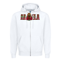 White abuela floral aztec leopard Zipper Hoodie - Jasminsmagicworld