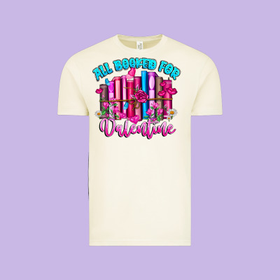All Booked For Valentines Vintage Tee Designed By Cowhidedigitalart