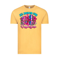 Vintage Mustard All Booked For Valentines Vintage Tee - CowhideDigitalArt