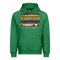 Emerald sunflower aztec serape cowhide background Urban Hoodie - RanaPortraitStore