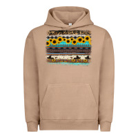 Pigment Burro sunflower aztec serape cowhide background Urban Hoodie - RanaPortraitStore