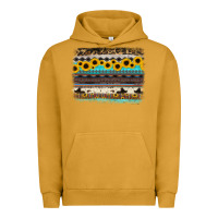 Pigment Peanut Butter sunflower aztec serape cowhide background Urban Hoodie - RanaPortraitStore