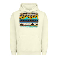 Pigment Pistachio sunflower aztec serape cowhide background Urban Hoodie - RanaPortraitStore