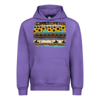 Tulip sunflower aztec serape cowhide background Urban Hoodie - RanaPortraitStore