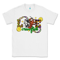 White mardi gras love crawfish Classic Tee - FaDigitalArtStudio