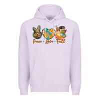 Lilac peace love fall Premium Hoodie - BarkalooDesign