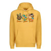 Mustard peace love fall Premium Hoodie - BarkalooDesign