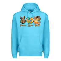 Ocean Blue peace love fall Premium Hoodie - BarkalooDesign