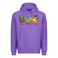 Purple peace love fall Premium Hoodie - BarkalooDesign