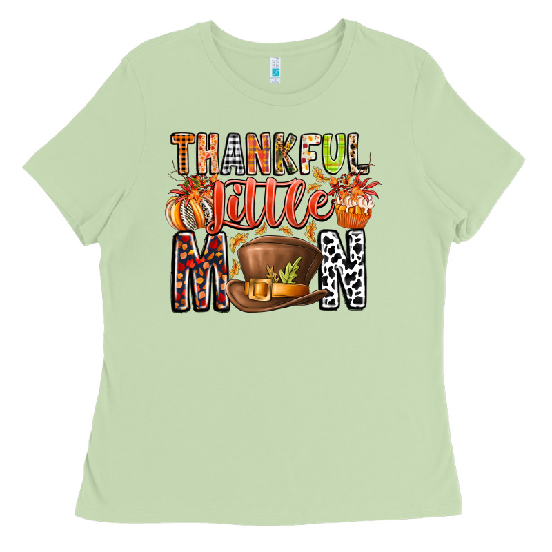 Thankful Little Mon Ladies Tee by CowhideDigitalArt | Teevron