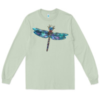 Matcha Blue Dragonfly Long Sleeve Tee - LillyAllenDesigns