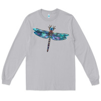 Moon Dust Blue Dragonfly Long Sleeve Tee - LillyAllenDesigns