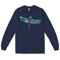 Navy Blue Dragonfly Long Sleeve Tee - LillyAllenDesigns