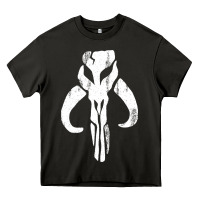 Asphalt mandorian skull Heavy Core Tee - artisFamous