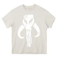 Cream mandorian skull Heavy Core Tee - artisFamous