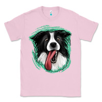 Bubblegum Pink border collie Classic Tee - Jasminsmagicworld