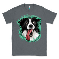 Charcoal Heather border collie Classic Tee - Jasminsmagicworld