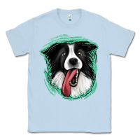 Dusty Blue border collie Classic Tee - Jasminsmagicworld