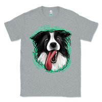 Heather Grey border collie Classic Tee - Jasminsmagicworld