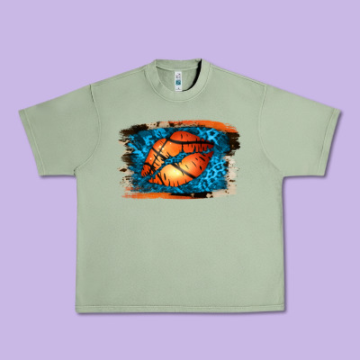 Basketball Lips Urban Heavy Tee Designed By Jasminsmagicworld