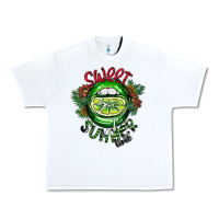 White summer time Urban Heavy Tee - CowhideDigitalArt