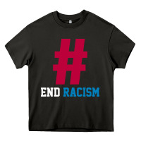 Asphalt Basic End Racism Resist - Anti Trump Gift Political Heavy Core Tee - artisFamous
